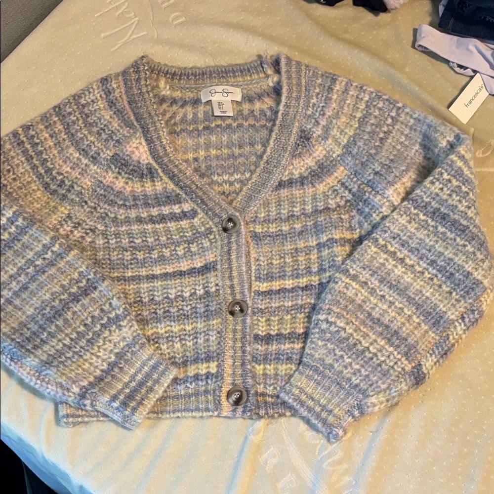 Jessica Simpson Pastel Striped Cardigan